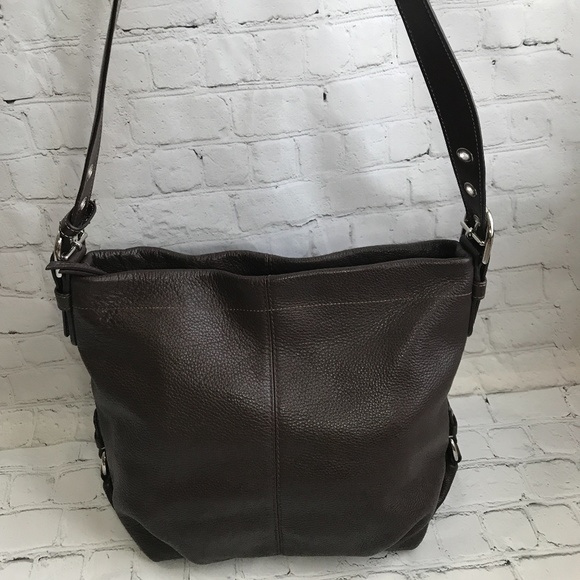 Coach Brown Leather Convertible Bag - Picture 4 of 12